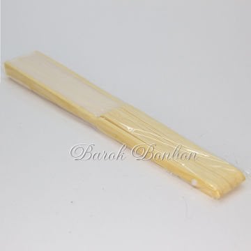 AHŞAP KUMAŞ KAPLI YELPAZE 10 ADET