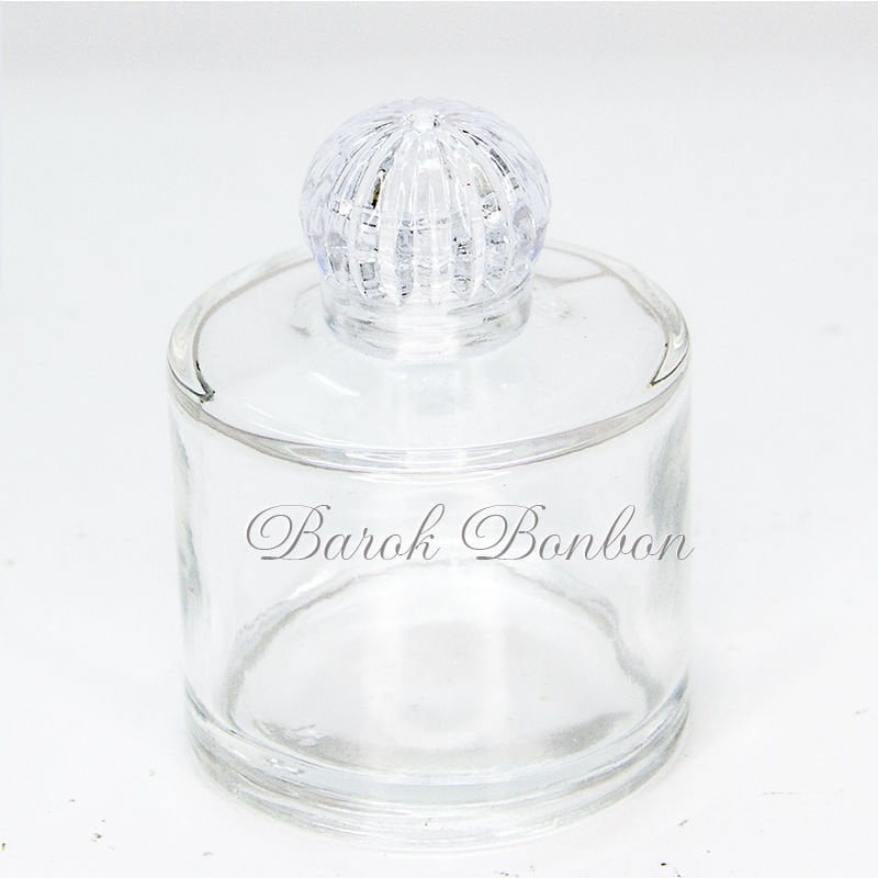 50 CC CAM AKRİLİK KAPAKLI KOLONYA ŞİŞESİ