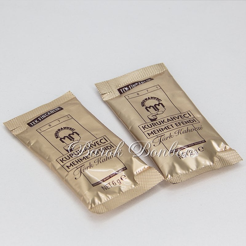 TEK KULLANIMLIK TÜRK KAHVESİ 6 ADET