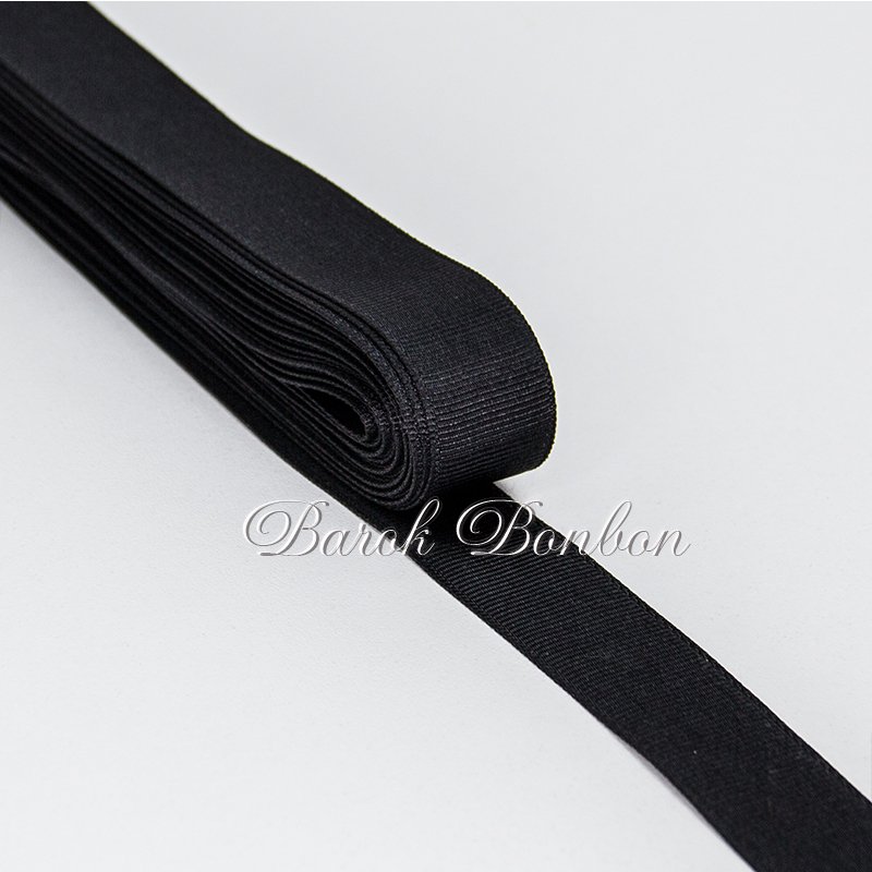 2 CM SİYAH GROGREN KURDELE 10 METRE