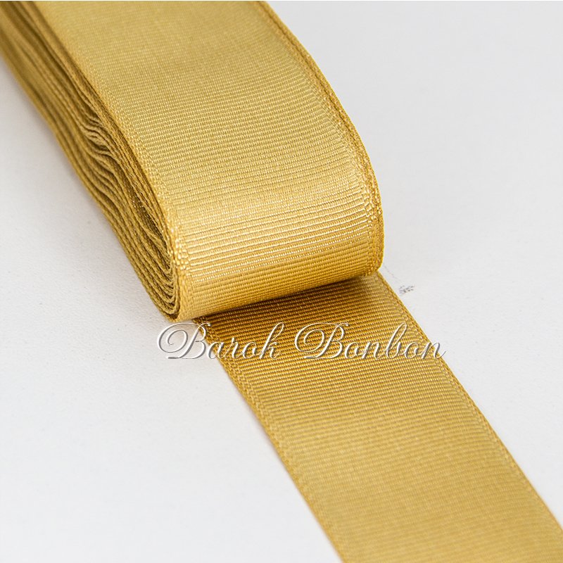3 CM ALTIN SARI GROGREN KURDELE 10 METRE
