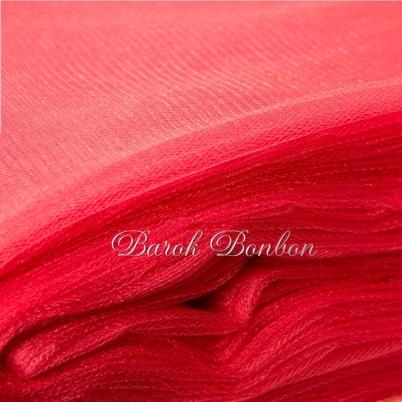 TÜL KRİSTAL KIRMIZI 50 METRE