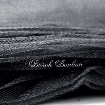 TÜL KRİSTAL SİYAH 1 METRE