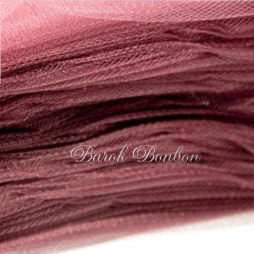 TÜL KRİSTAL BORDO 1 METRE
