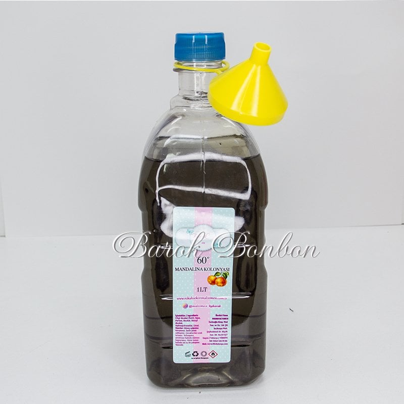 1 LT MANDALİNA  KOKUSU ESANSLI KOLONYA GRİ