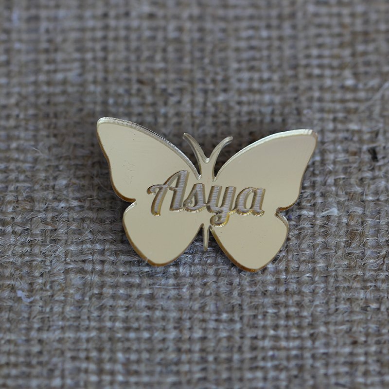 PLEKSİ AYNA ALTIN KELEBEK