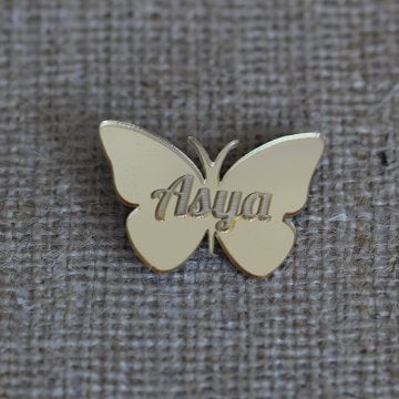 PLEKSİ AYNA ALTIN KELEBEK