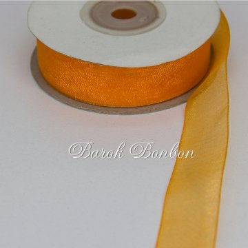 2 CM ORGANZE KURDELE 22,5 METRE TURUNCU