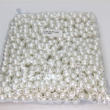 10 MM BEYAZ PLASTİK BONCUK 100 GRAM