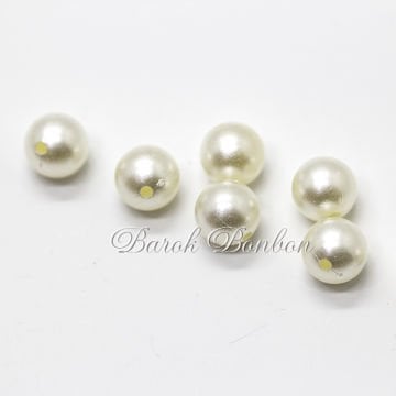 12 MM KREM PLASTİK BONCUK 100 GRAM