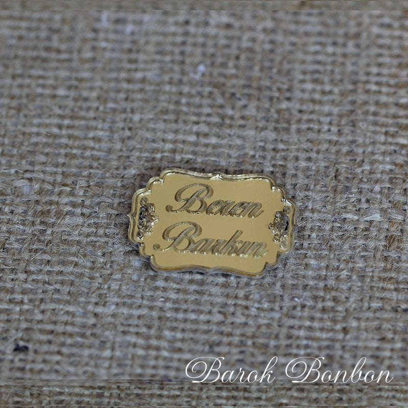 PLEKSİ AYNA ALTIN İSİMLİK