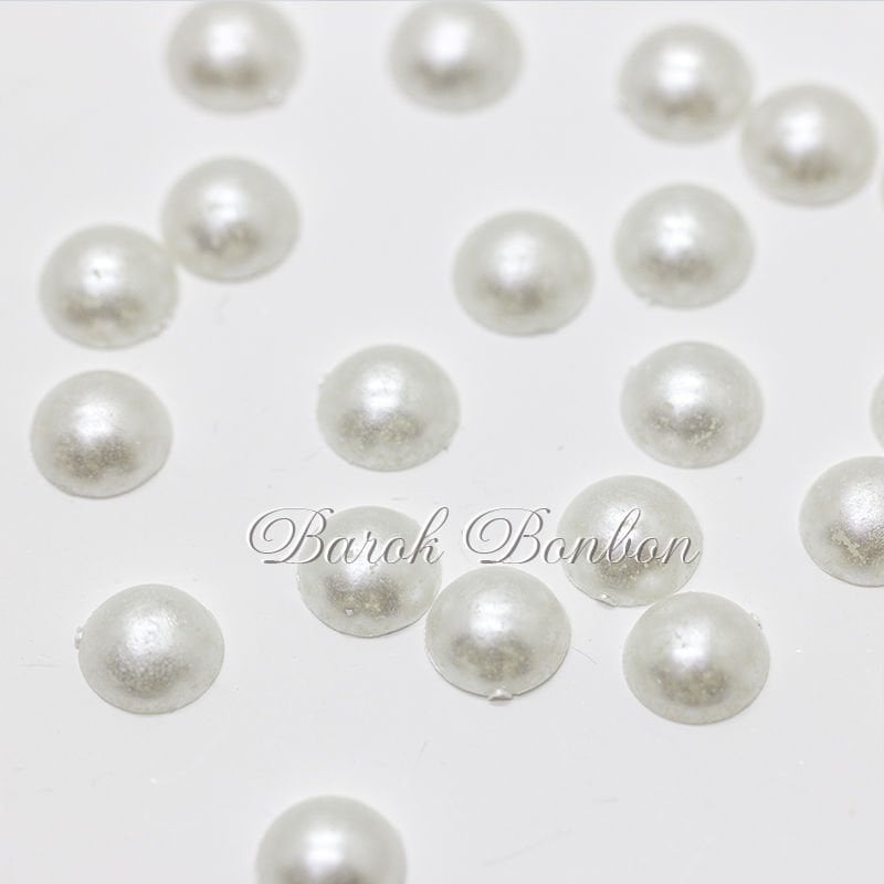 12 MM BEYAZ KESİK İNCİ PK.50 ADET