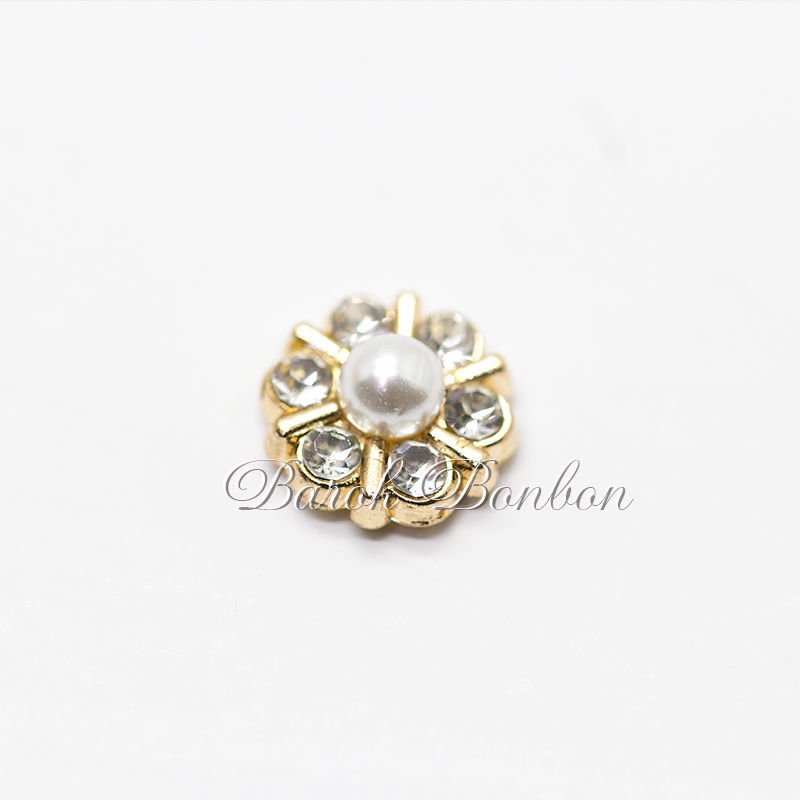 METAL TAŞ İNCİ ALTIN RENK 25 ADET