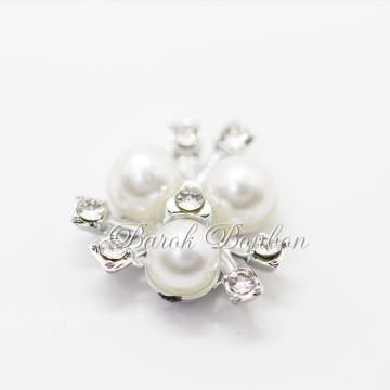 GÜMÜŞ ÇİÇEK İNCİ 25 ADET