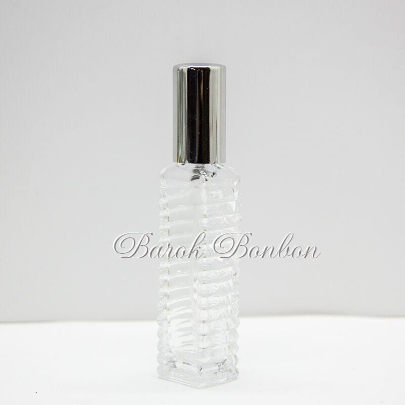 GÜMÜŞ SPREYLİ CAM KOLONYA ŞİŞE 10 ML. 360 AD.