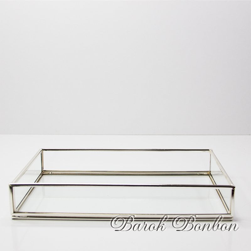 METAL CAM TEPSİ 25*15