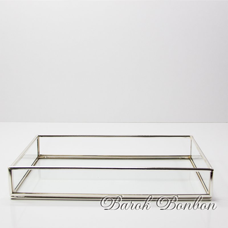 METAL CAM TEPSİ 25*15