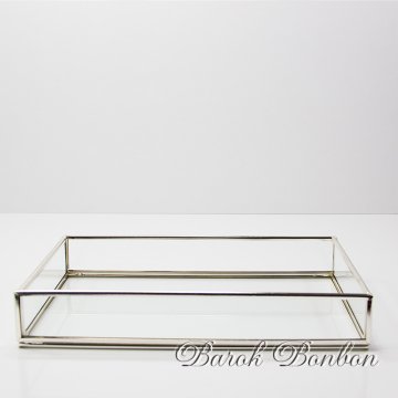 METAL CAM TEPSİ 25*15