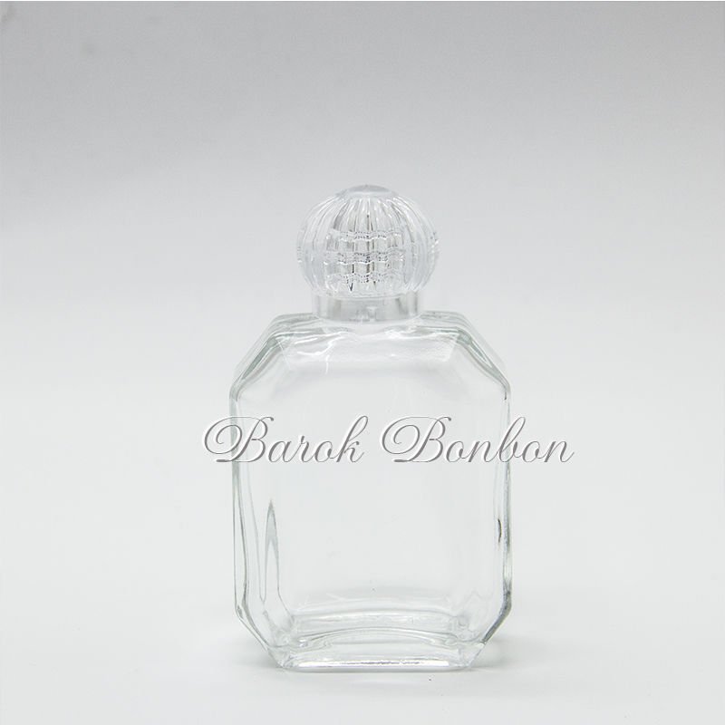 50 CC SEKİZGEN CAM KOLONYA ŞİŞESİ