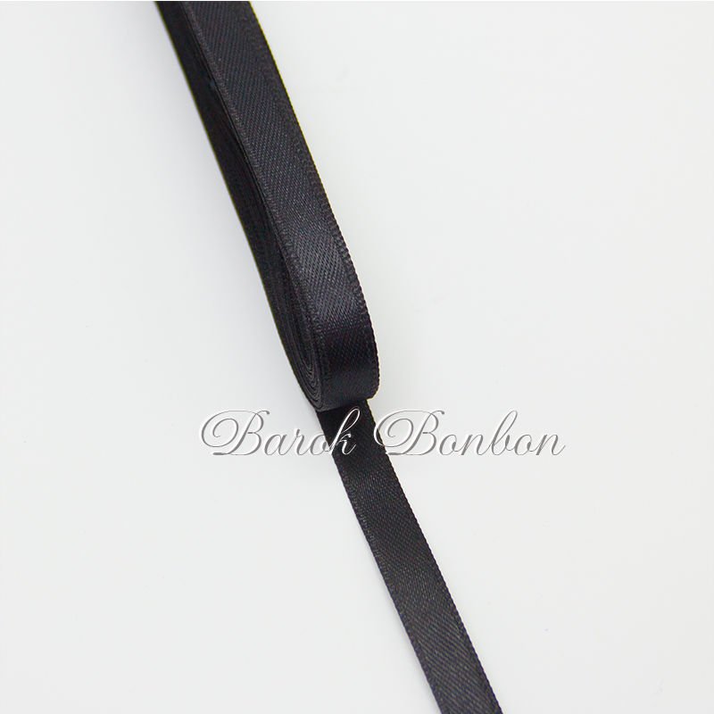 1 CM SİYAH SATEN KURDELA 10 METRE
