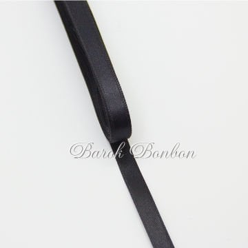 1 CM SİYAH SATEN KURDELA 10 METRE