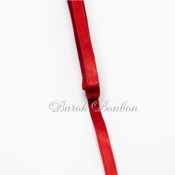1 CM KIRMIZI  SATEN KURDELA 10 METRE