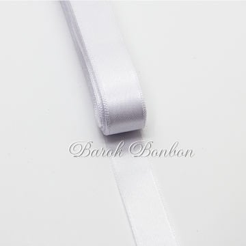 2 CM BEYAZ SATEN KURDELA 10 METRE