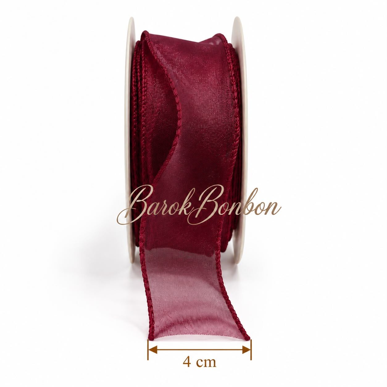 4 CM BORDO ŞİFON 9 Metre