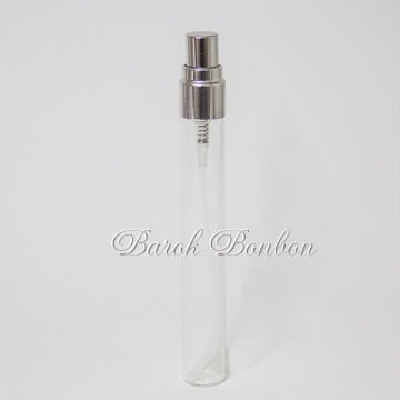 GÜMÜŞ SPREYLİ CAM KOLONYA ŞİŞE 10 ML.