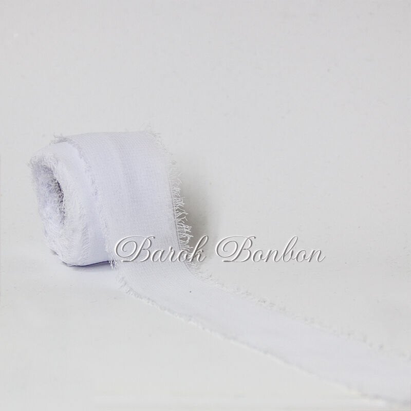 İPEK KURDELE 2,5 CM BEYAZ 5 METRE