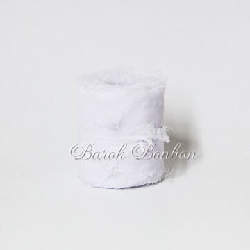 İPEK KURDELE 4 CM KREM 5 METRE