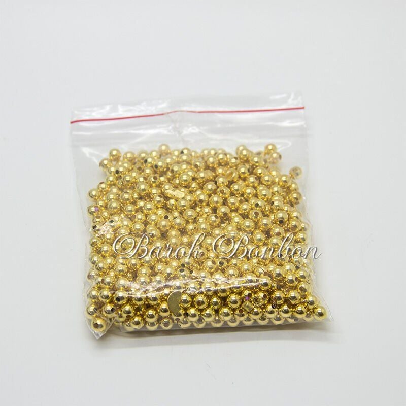 6 MM ALTIN PLASTİK BONCUK 500 GRAM