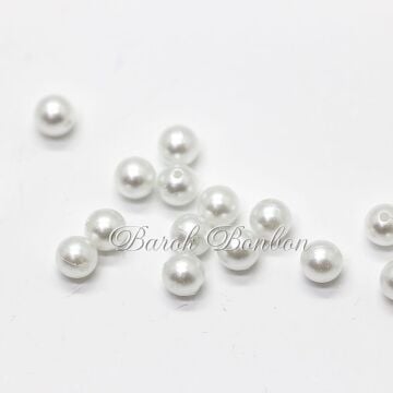 8 MM BEYAZ PLASTİK İNCİ BONCUK 500 GRAM