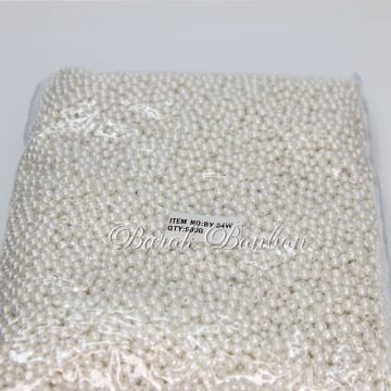 4 MM BEYAZ PLASTİK İNCİ BONCUK 500 GRAM