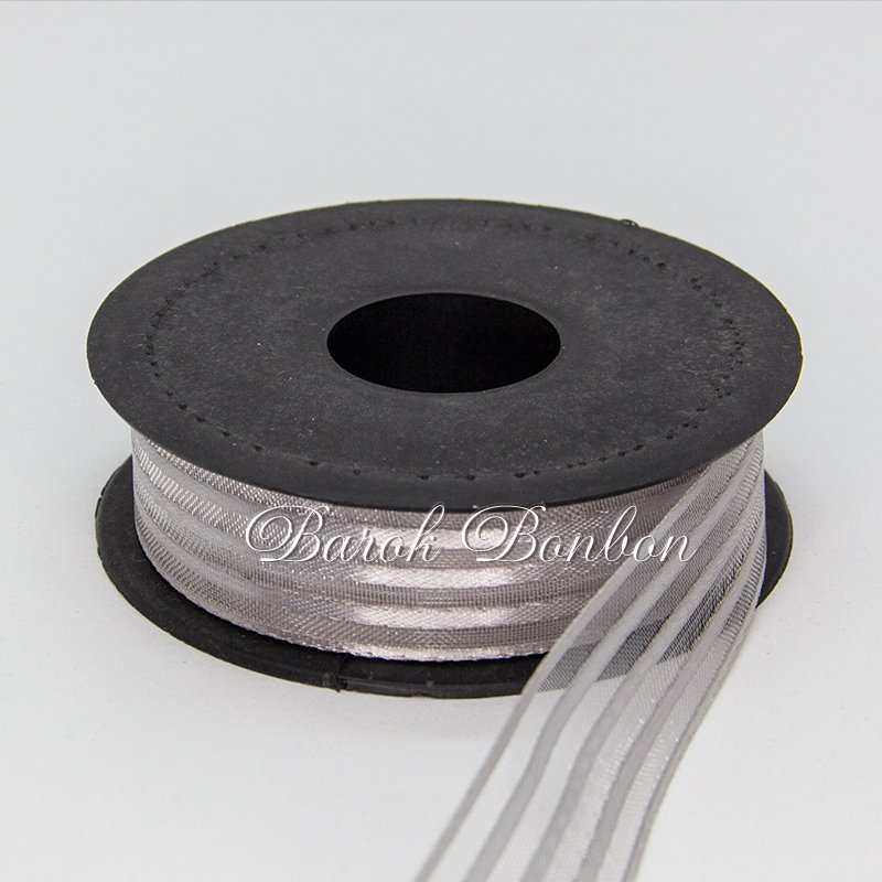 2,5 CM 3 ÇİZGİLİ ŞİFON 20 MT.