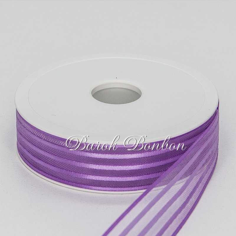 2,5 CM 3 ÇİZGİLİ ŞİFON 20 MT.
