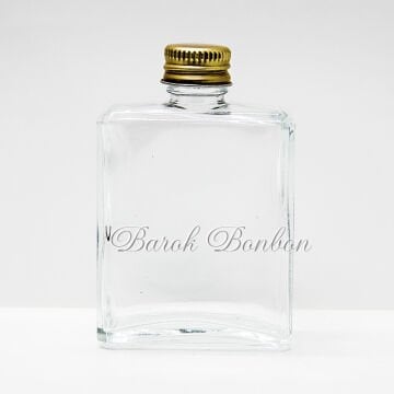 50 CC CAM  ALTIN METAL KAPAK KOLONYA ŞİŞESİ