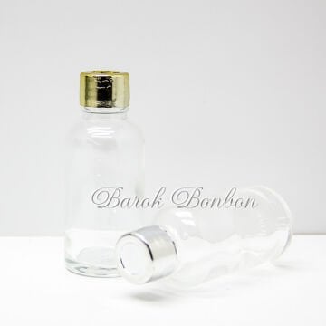 30 CC CAM KOLONYA ŞİŞESİ PLASTİK KAPAK