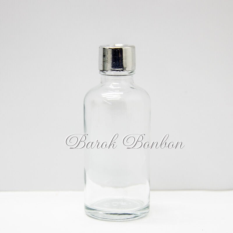 50 CC CAM KOLONYA ŞİŞESİ PLASTİK KAPAK