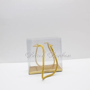 ŞEFFAF ÇANTA 11*11*5 CM 50 ADET ALTIN