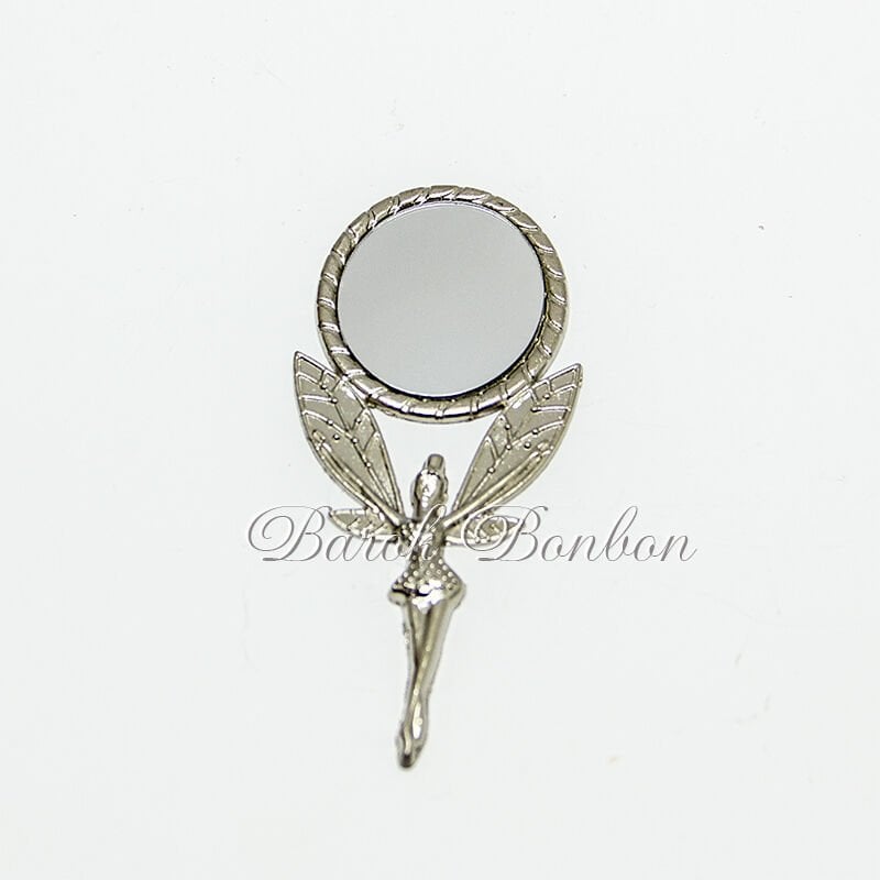 METAL MELEKLİ AYNA GÜMÜŞ 20 ADET