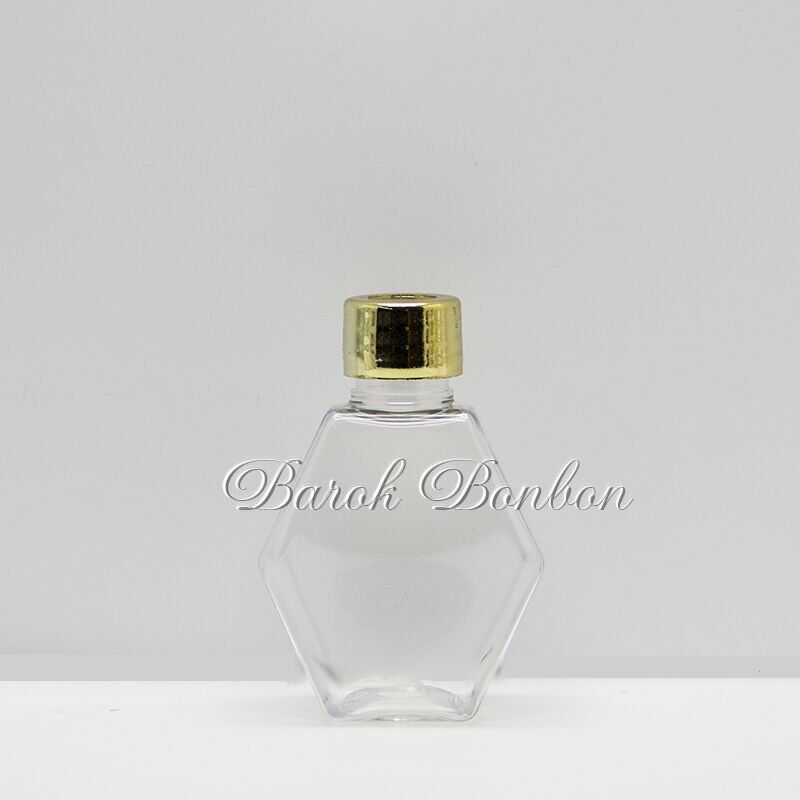 GÜMÜŞ PLASTİK YILDIZ KOLONYA ŞİŞESİ 50 cc