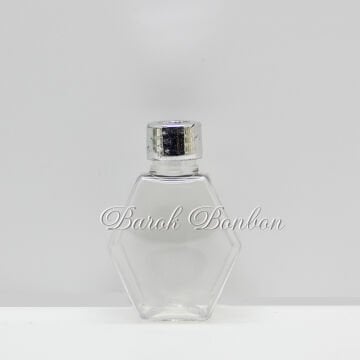 GÜMÜŞ PLASTİK YILDIZ KOLONYA ŞİŞESİ 50 cc