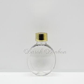 PLASTİK ALTIN KAPAKLI  KOLONYA ŞİŞESİ 50 cc