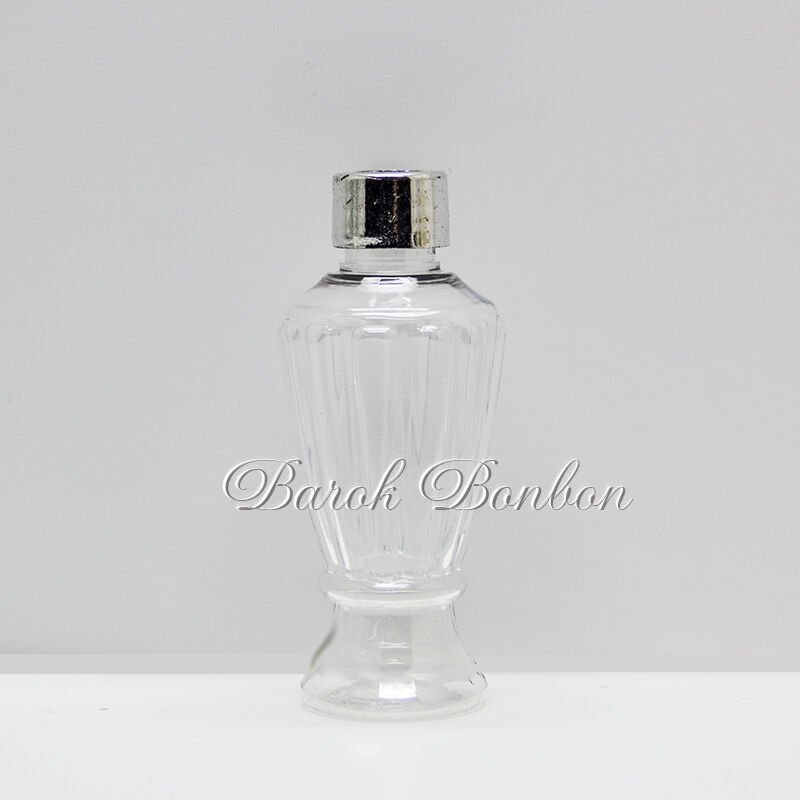 PLASTİK GÜMÜŞ KAPAK KOLONYA ŞİŞESİ 50 cc