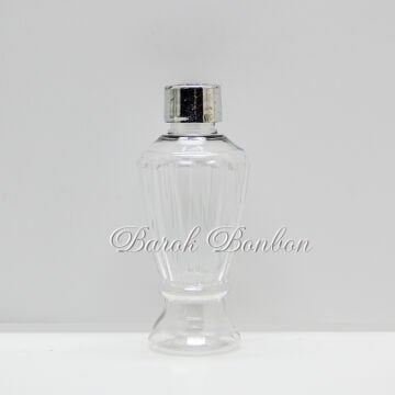 PLASTİK GÜMÜŞ KAPAK KOLONYA ŞİŞESİ 50 cc