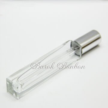 GÜMÜŞ SPREYLİ CAM KOLONYA ŞİŞE 10 ML.