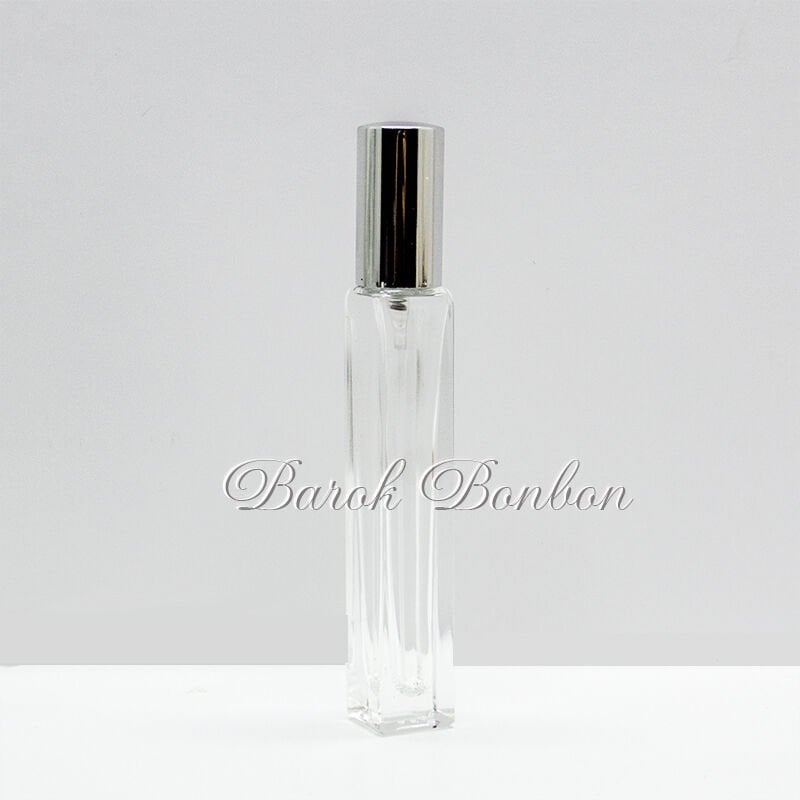 GÜMÜŞ SPREYLİ CAM KOLONYA ŞİŞE 10 ML.