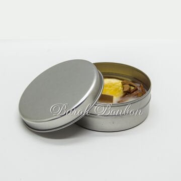 METAL MUMLU KUTU PORTAKAL TARÇINLI 10 ADET