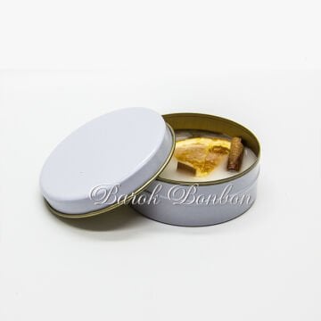 METAL MUMLU KUTU PORTAKAL TARÇINLI 10 ADET